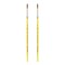 Creative Inspirations Dura-Handle Round Short Handle Paint Brush Set of 2- Solid Resin Handle, Synthetic Taklon Paint Brushes, Round Brush for Oils, Acrylics, Watercolors- Handles Do Not Chip or Crack